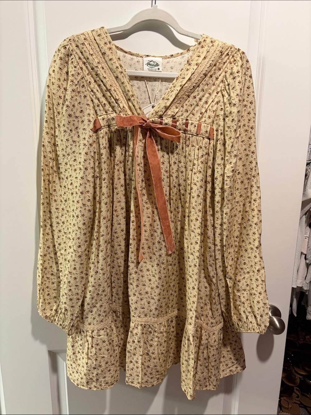 NWT Floral Tie-Front Dress